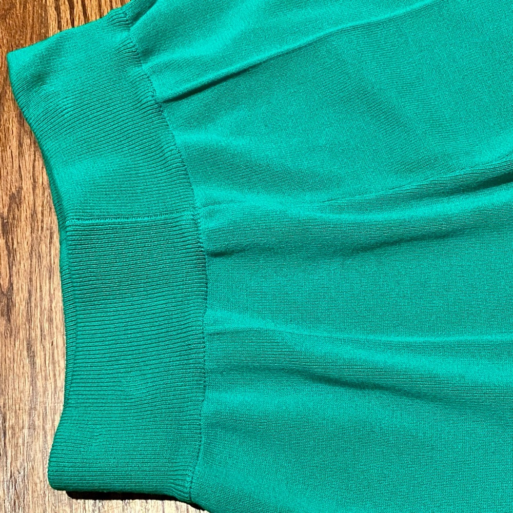RIVR Green High Waisted Wide Leg Pants Stretch Knit Pull On Size S - Picture 4 of 13